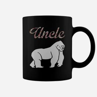 Gorilla Proud Uncle Floral T-shirt Coffee Mug - Seseable