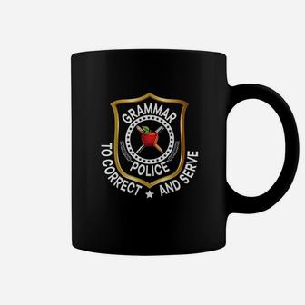 Grammar Police Correct And Serve English Teacher Coffee Mug - Seseable