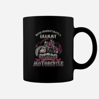 Grammy Biker Mom Never Underestimate Rides Motorcycle Coffee Mug - Seseable
