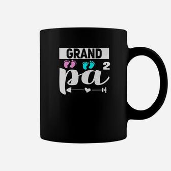 Grand Papa Squared X2 Promoted Grandpa Again Gift Coffee Mug | Seseable UK