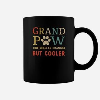 Grand Paw Like Regular Grandpa But Cooler Vintage Coffee Mug - Seseable