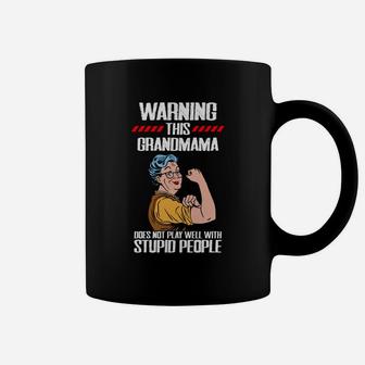 Grandma Gift Warning This Grandmama Coffee Mug - Seseable