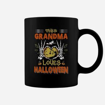 Grandma Halloween Shirt This Grandma Loves Halloween T-shirt Coffee Mug - Seseable