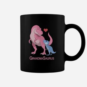 Grandma Saurus Grandmother Baby Boy Trex Dinosaurs Coffee Mug - Seseable