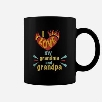 Grandparent I Love My Grandma And Grandpa Coffee Mug - Seseable