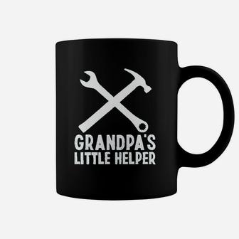 Grandpas Little Helper Funny Soon To Be Grandfather Coffee Mug - Seseable