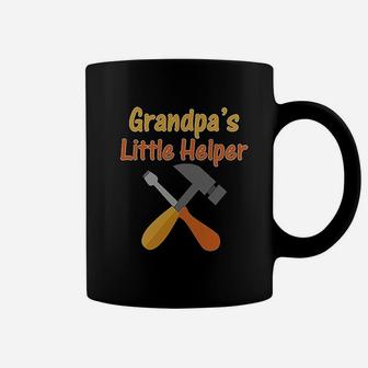 Grandpas Little Helper Grandpa Grandfather Coffee Mug - Seseable
