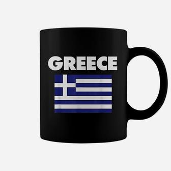 Greek Flag Greece Vacation Fun Beach Family Resort Coffee Mug - Seseable