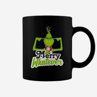 Grinch Christmas Merry Whatever Coffee Mug - Seseable