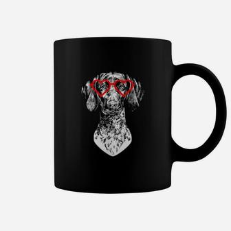 Gsp Valentines Day German Shorthaired Pointer Mom Dog Lover Coffee Mug - Seseable