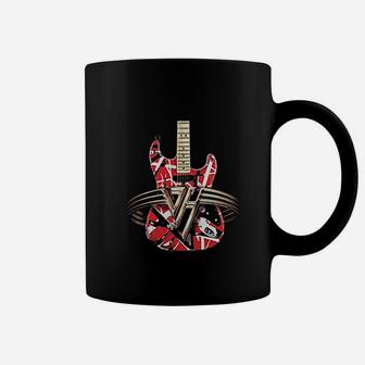 Guitar Retro Style Gift For Guitarist Red Guitar Coffee Mug - Seseable