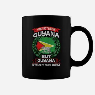 Guyana Is Where My Heart Belongs Country Tshirt Hoodie Coffee Mug - Seseable