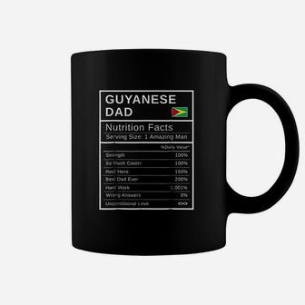 Guyanese Dad Nutrition Facts Fathers Day Hero Gift Coffee Mug - Seseable