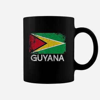 Guyanese Flag Design | Vintage Made In Guyana Gift Coffee Mug - Seseable