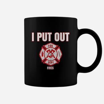 Halloween Costume Funny Firefighter I Put Out Fires Firemen Coffee Mug - Seseable
