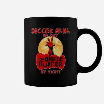Halloween Soccer Mama Mom Funny Zombie Hunter Coffee Mug - Seseable