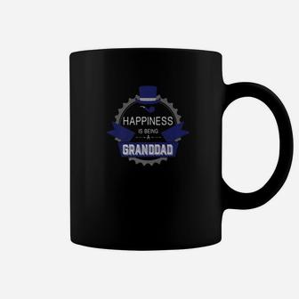 Happiness Is Being A Granddad Fathers Day Grandpa Gift Men Premium Coffee Mug - Seseable