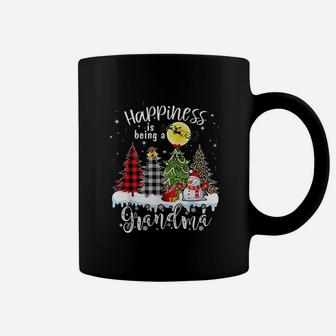 Happiness Is Being A Grandma Merry Christmas Snowman Coffee Mug - Seseable