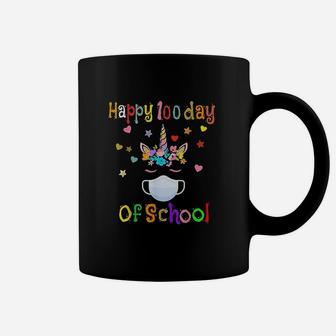 Happy 100 Days Of School Elementary Teacher Student Unicorn Coffee Mug - Seseable