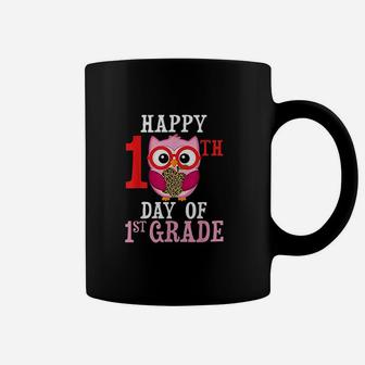 Happy 100th Day Of First Grade Owl Cute Teacher Student Girl Coffee Mug - Seseable