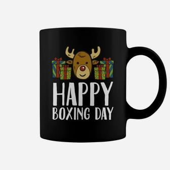 Happy Boxing Day Rentier Präsentiert Weihnachtsbox Tassen - Seseable