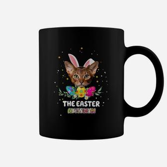 Happy Easter Cute Bunny Abyssinian Great Gift For Cat Lovers Coffee Mug - Seseable
