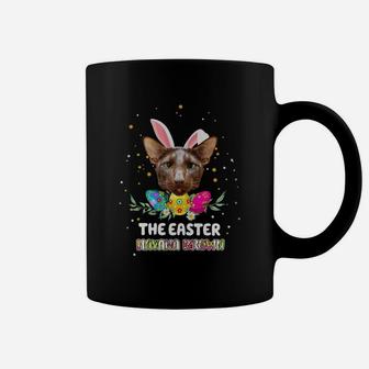 Happy Easter Cute Bunny Havana Brown Great Gift For Cat Lovers Coffee Mug - Seseable