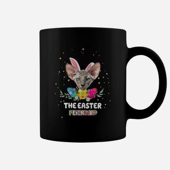 Happy Easter Cute Bunny Peterbald Great Gift For Cat Lovers Coffee Mug - Seseable