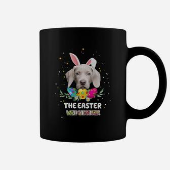 Happy Easter Cute Bunny Weimaraner Great Gift For Dog Lovers Coffee Mug - Seseable