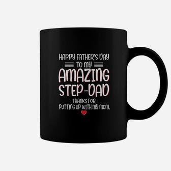 Happy Fathers Day To My Amazing Stepdad Coffee Mug - Seseable