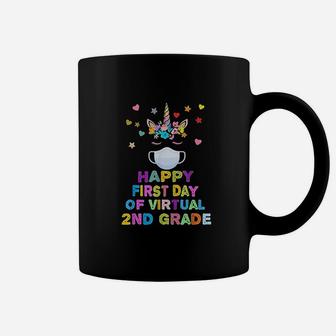 Happy First Day Of Virtual 2nd Grade Teacher Student Gift Coffee Mug - Seseable