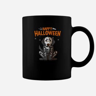 Happy Halloween Golden Retriever Skeleton Dog Costume Tee Coffee Mug - Seseable