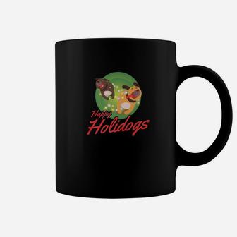 Happy Holidogs Funny Dog Christmas Shirt Coffee Mug - Seseable