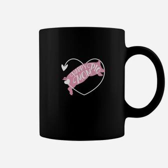 Happy Pig Mom Funny Pet Pig Heart Gift Coffee Mug - Seseable
