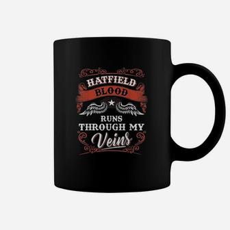 Hatfield Blood Runs Through My Veins Family Christmas Coffee Mug - Seseable