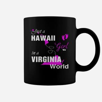 Hawaii Girl In Virginia Shirts Hawaii Girl Tshirt,virginia Girl T-shirt,virginia Girl Tshirt,hawaii Girl In Virginia Shirts,virginia Hoodie, Virginia Tshirt Coffee Mug - Seseable