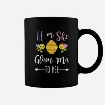 He Or She Glamma To Bee Expecting Grandmother Coffee Mug - Seseable
