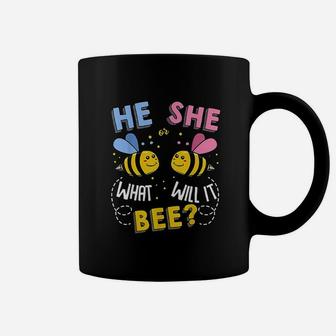 He Or She What Will It Bee Baby Party Gender Reveal Coffee Mug - Seseable