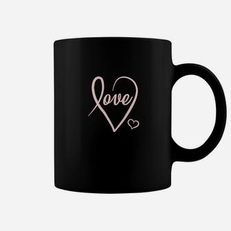 Heart Love Cursive Heart Valentine's Day Women Coffee Mug - Seseable