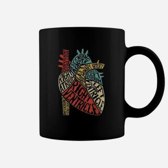 Heart Typography Anatomy Science Biology Pun Coffee Mug - Seseable