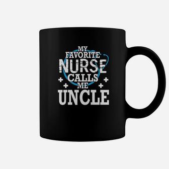 Heartbeat My Favorite Nurse Calls Me Uncle Happy Day Coffee Mug - Seseable