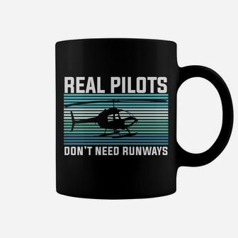 Helicopter Real Pilots Dont Need Runways Job Title Coffee Mug - Seseable