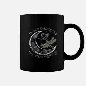 Hello Darkness My Old Friend Dragonfly Lover Gift Coffee Mug - Seseable