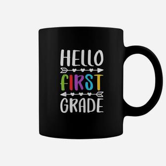 Hello First Grade 1st Grade Teacher Student Gift Coffee Mug - Seseable