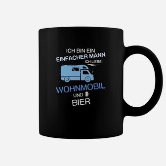 Herren Tassen Einfacher Mann: Wohnmobil & Bier, Lustige Sprüche - Seseable