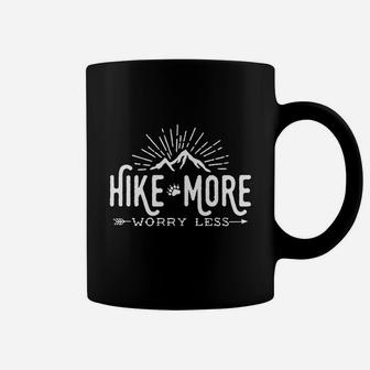 Hike More Worry Less Ladies T-shirt Coffee Mug - Seseable