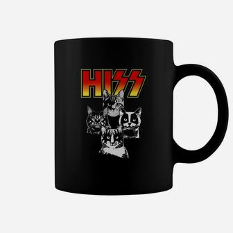 Hiss Cats Metal Cats Coffee Mug - Seseable