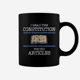 History Teachers Read The Constitution Distressed Funny Coffee Mug - Seseable