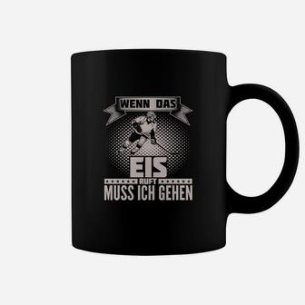 Hockey-Enthusiasten Tassen, Eislauf Spruch Schwarzes Tee - Seseable