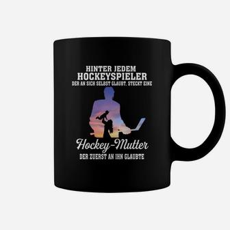 Hockey-Mutter Tassen: Stolz & Unterstützung Design, Spruch Motiv - Seseable